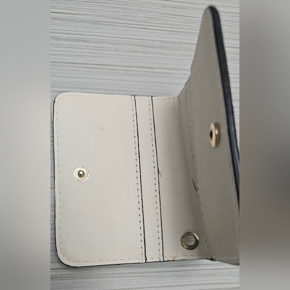 Victoria's Secret Quilted Cream Wallet with Gold Accents - Picture 3 of 4